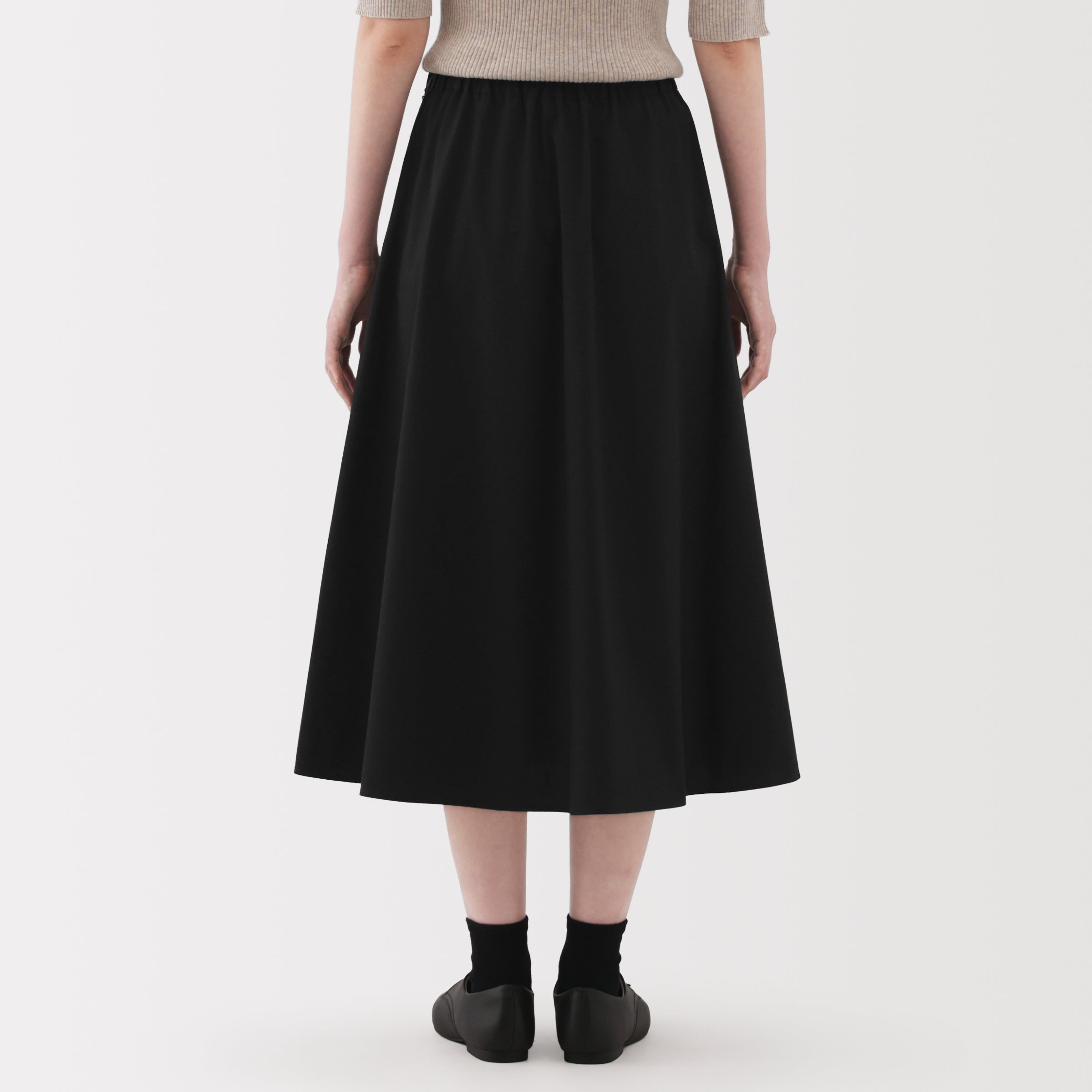 Broadcloth Flared Skirt