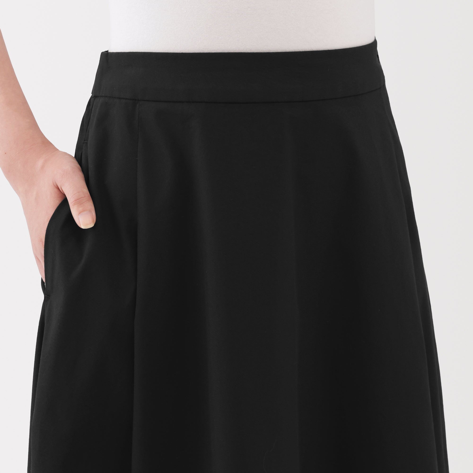 Broadcloth Flared Skirt