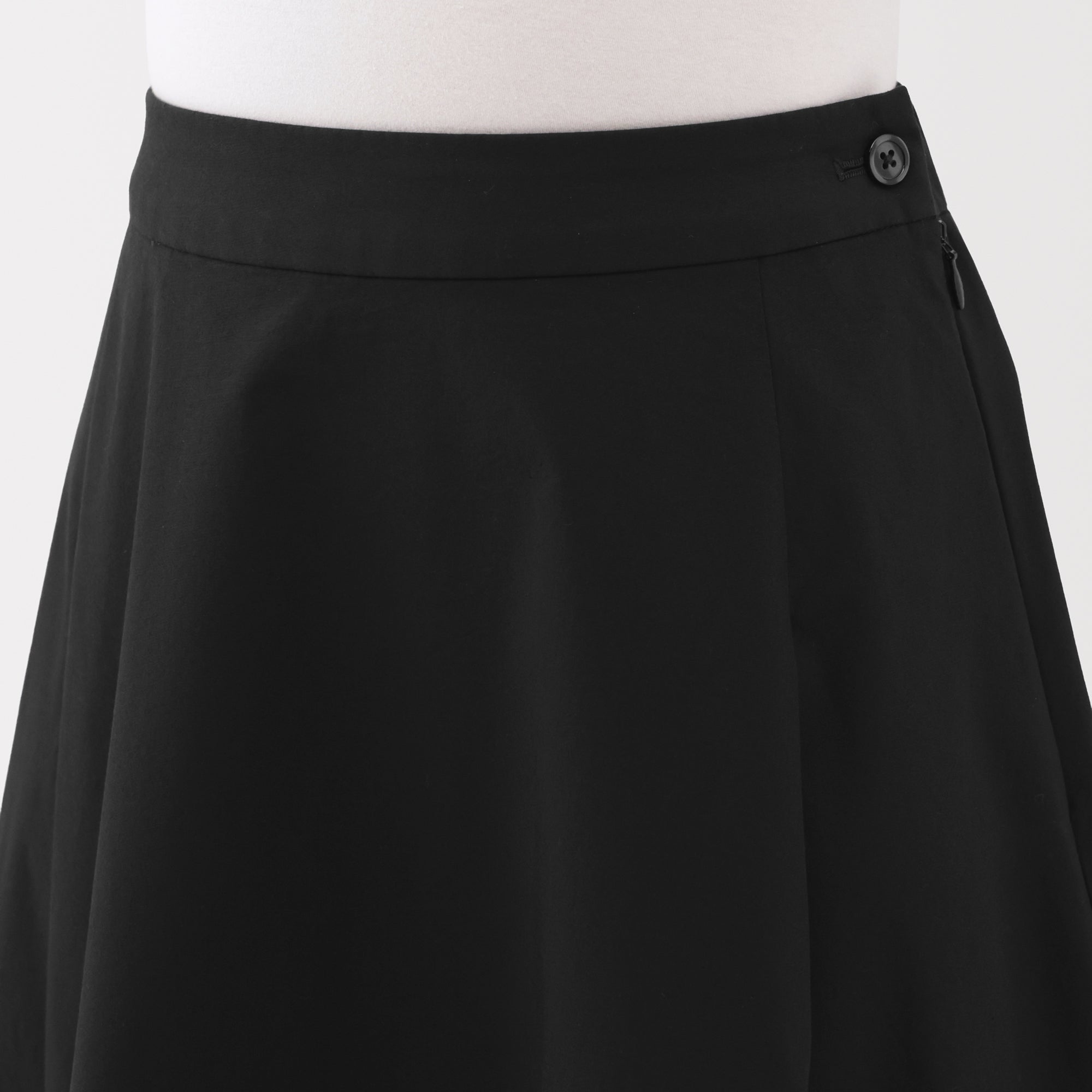 Broadcloth Flared Skirt