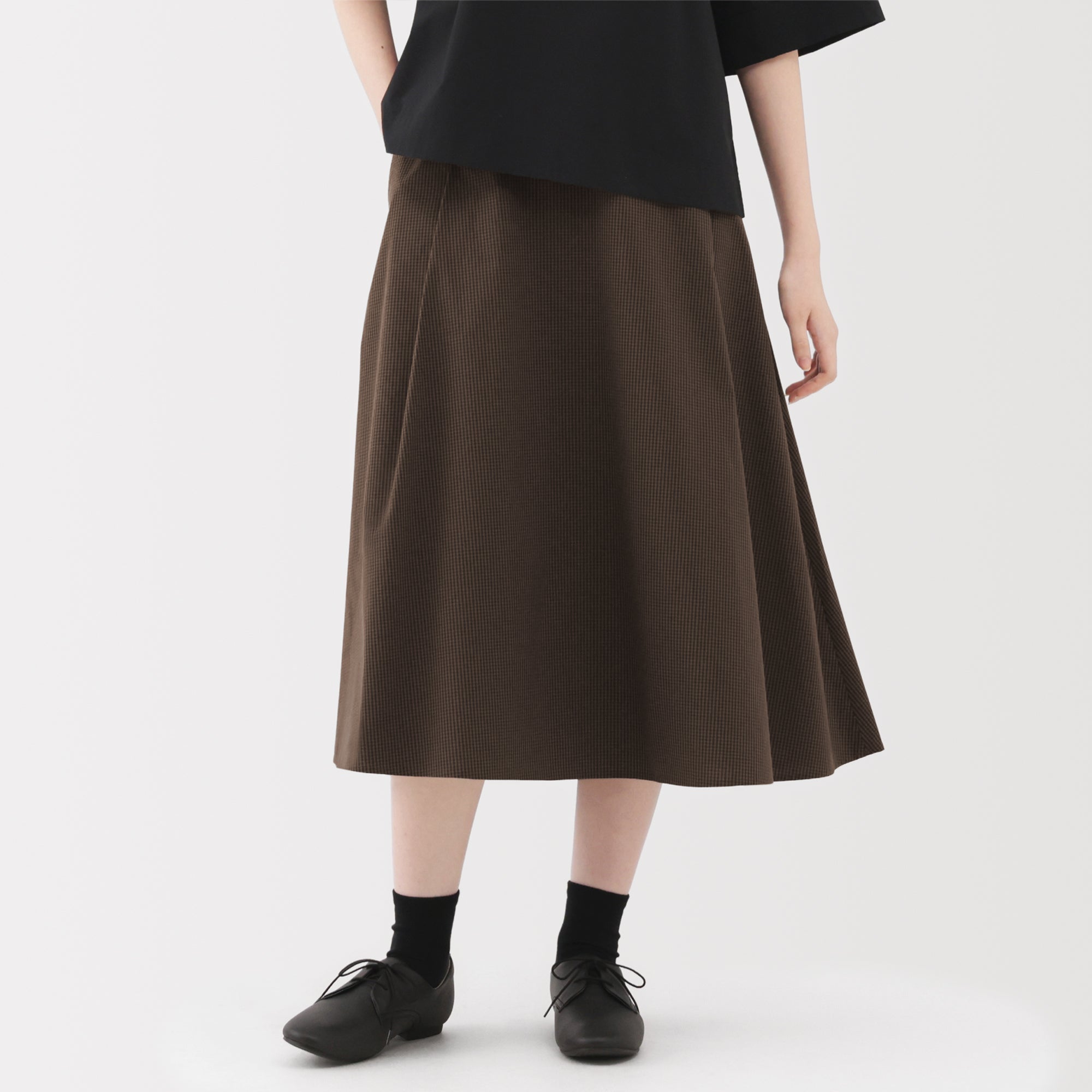 Broadcloth Flared Skirt