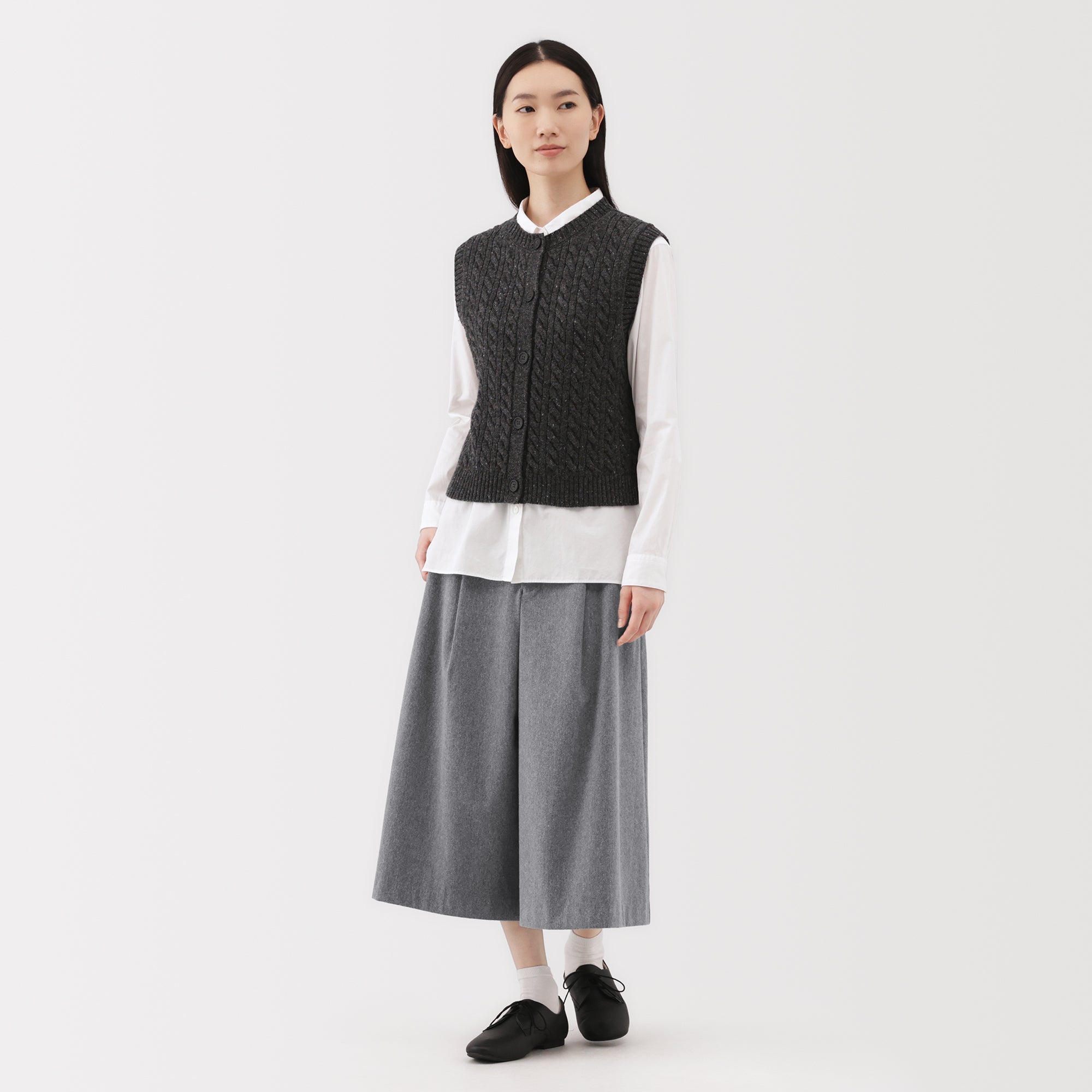 Brushed Cropped Pants