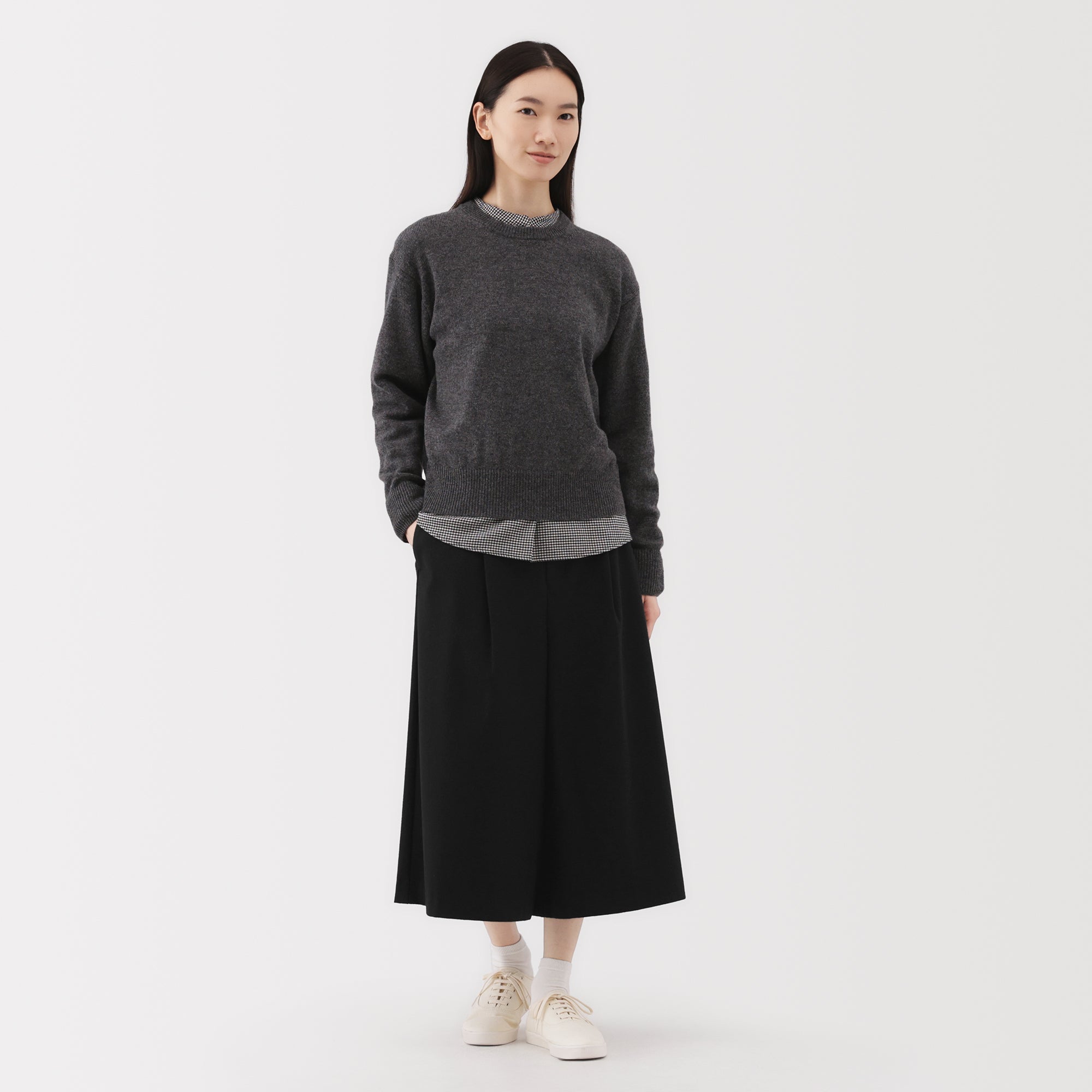 Brushed Cropped Pants
