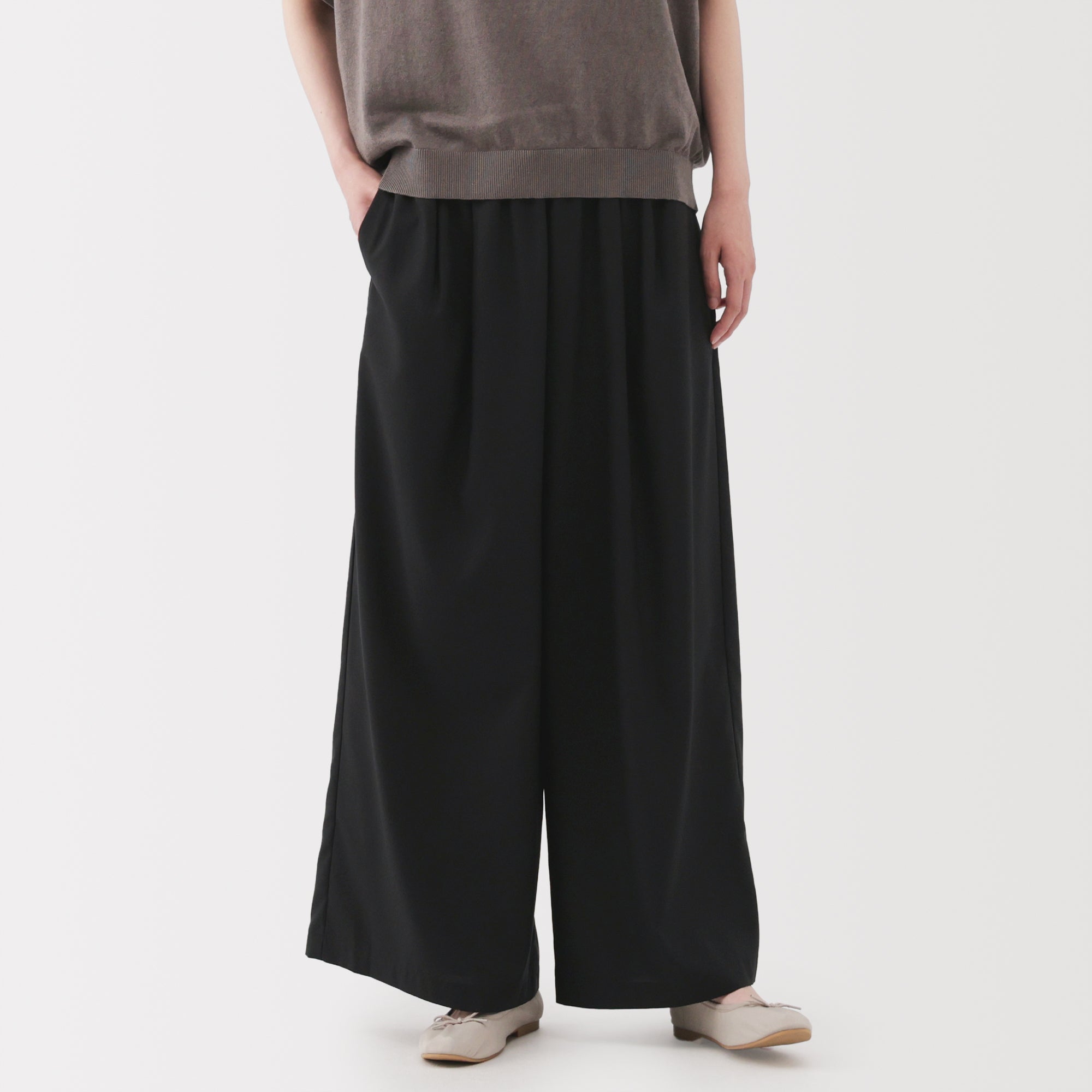 Lyocell Blend Easy Pants