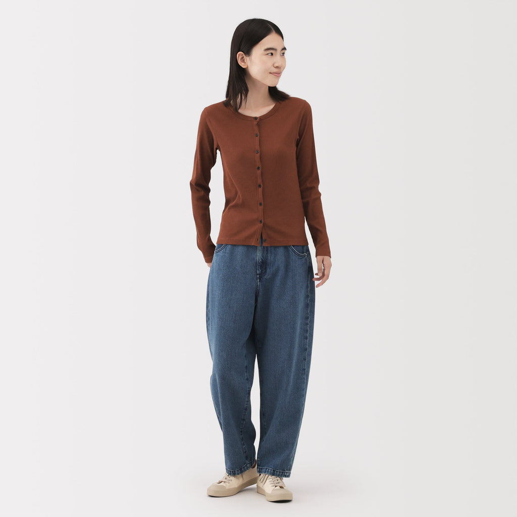 Kapok Blend Denim Barrel Pants