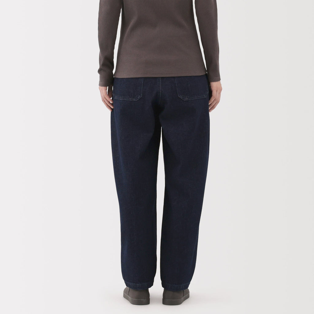 Kapok Blend Denim Barrel Pants