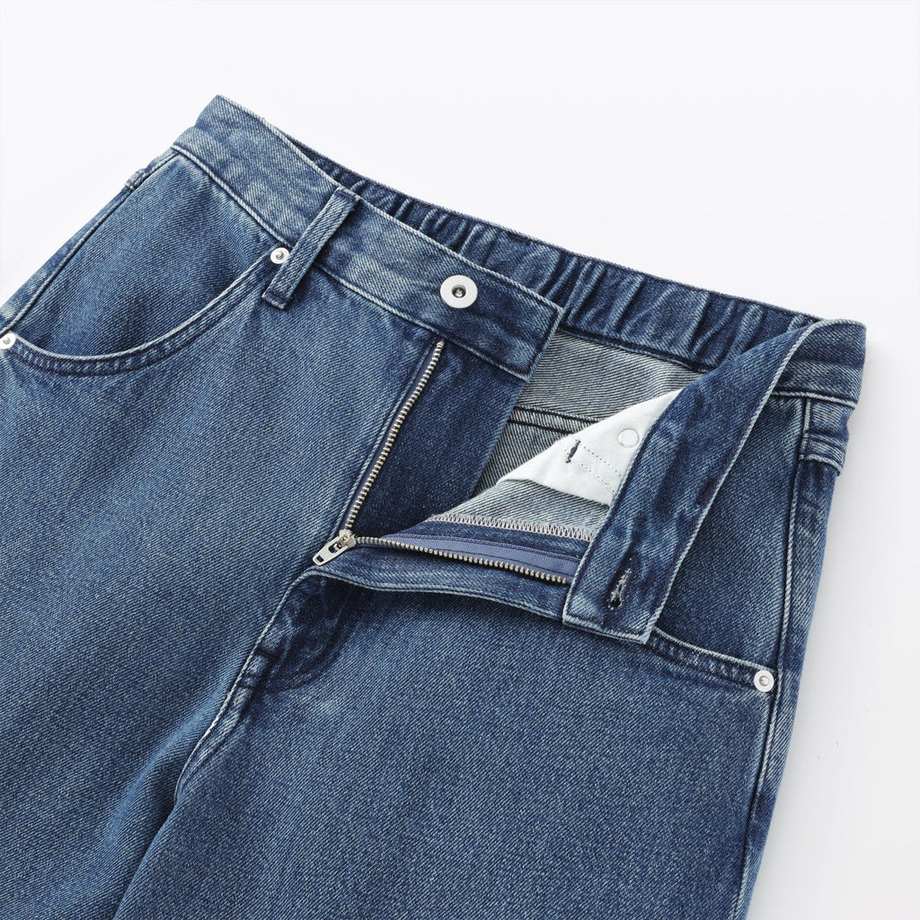 Kapok Blend Denim Barrel Pants