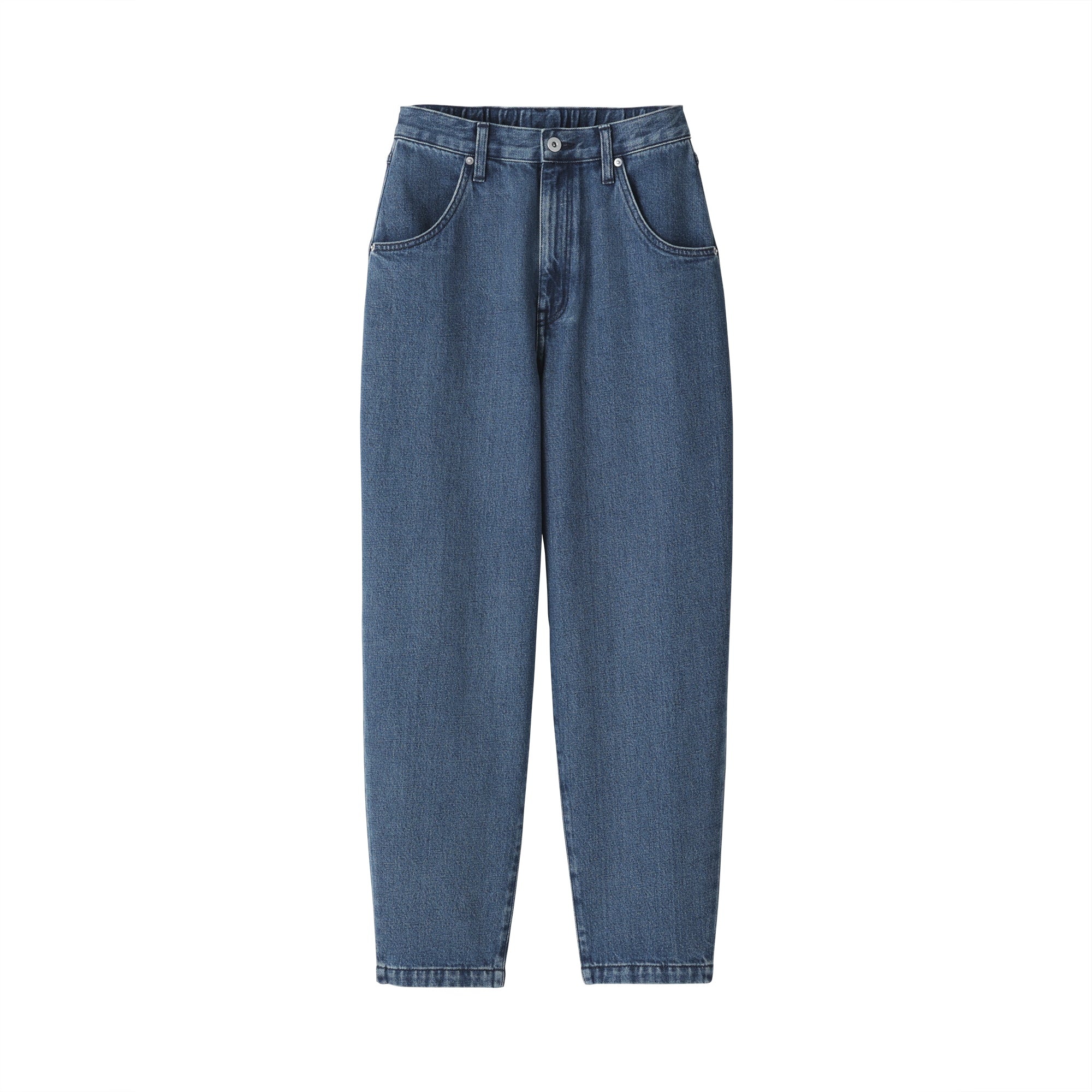 Kapok Blend Denim Barrel Pants