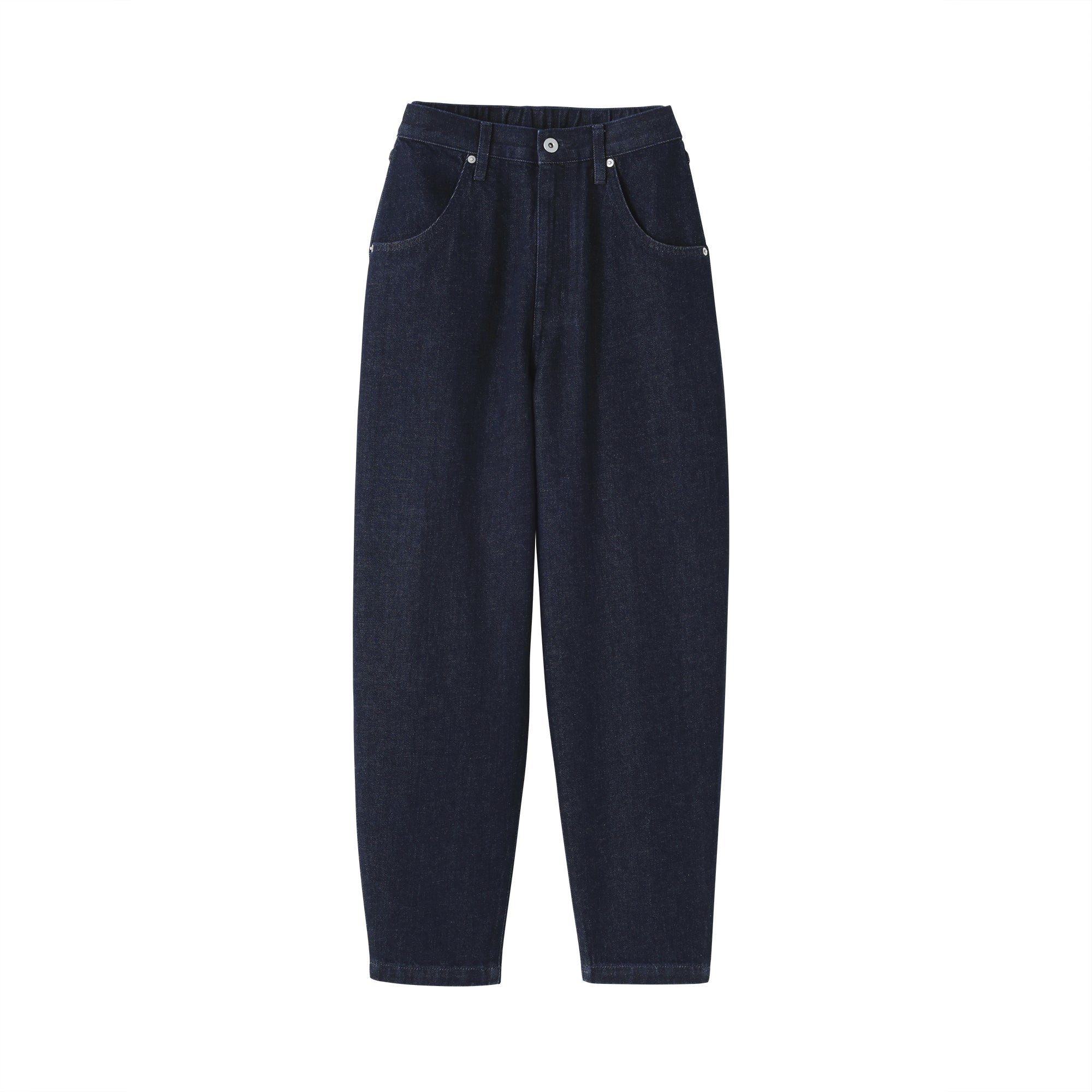 Kapok Blend Denim Barrel Pants