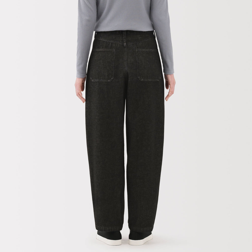 Kapok Blend Denim Barrel Pants