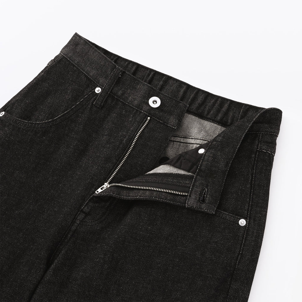 Kapok Blend Denim Barrel Pants