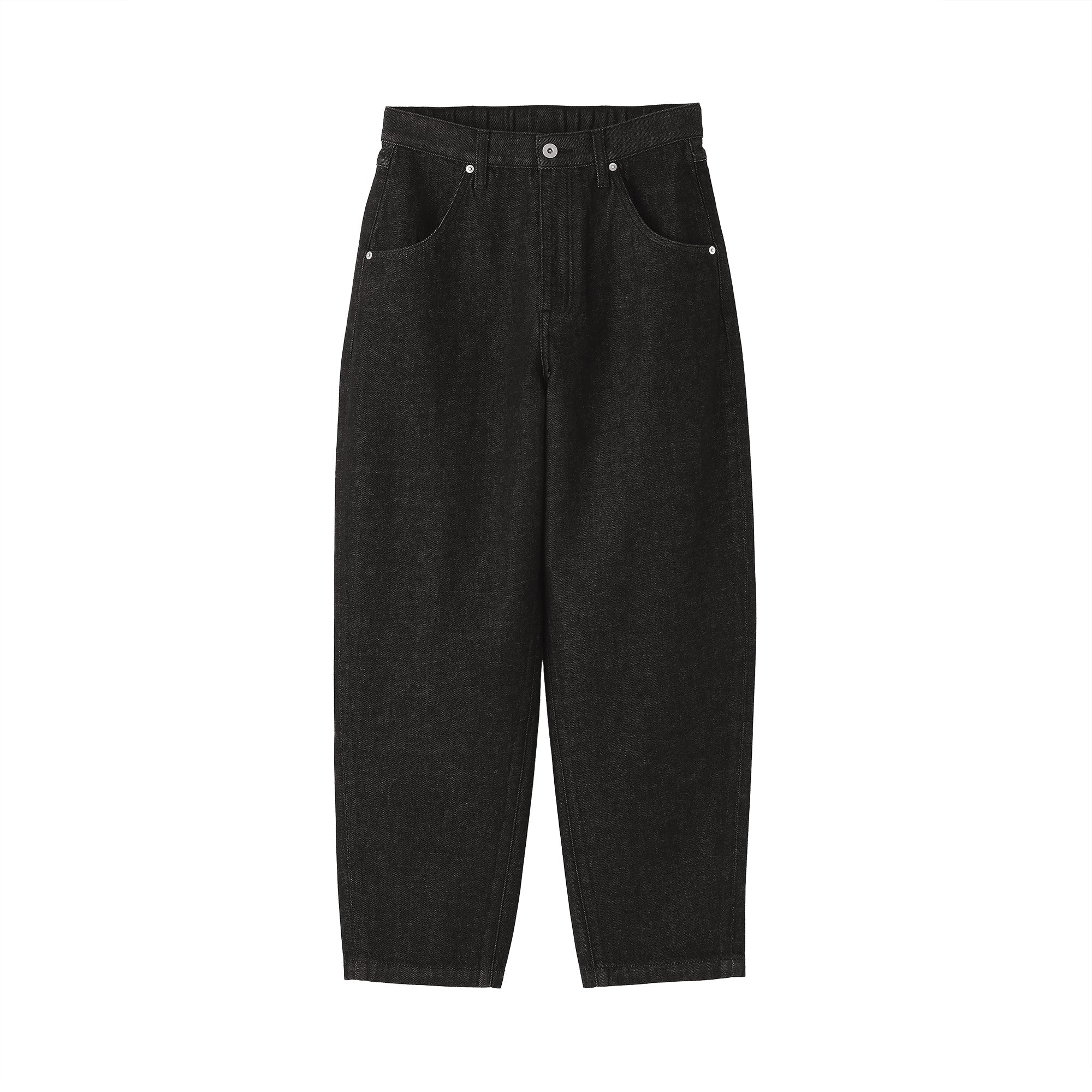 Kapok Blend Denim Barrel Pants
