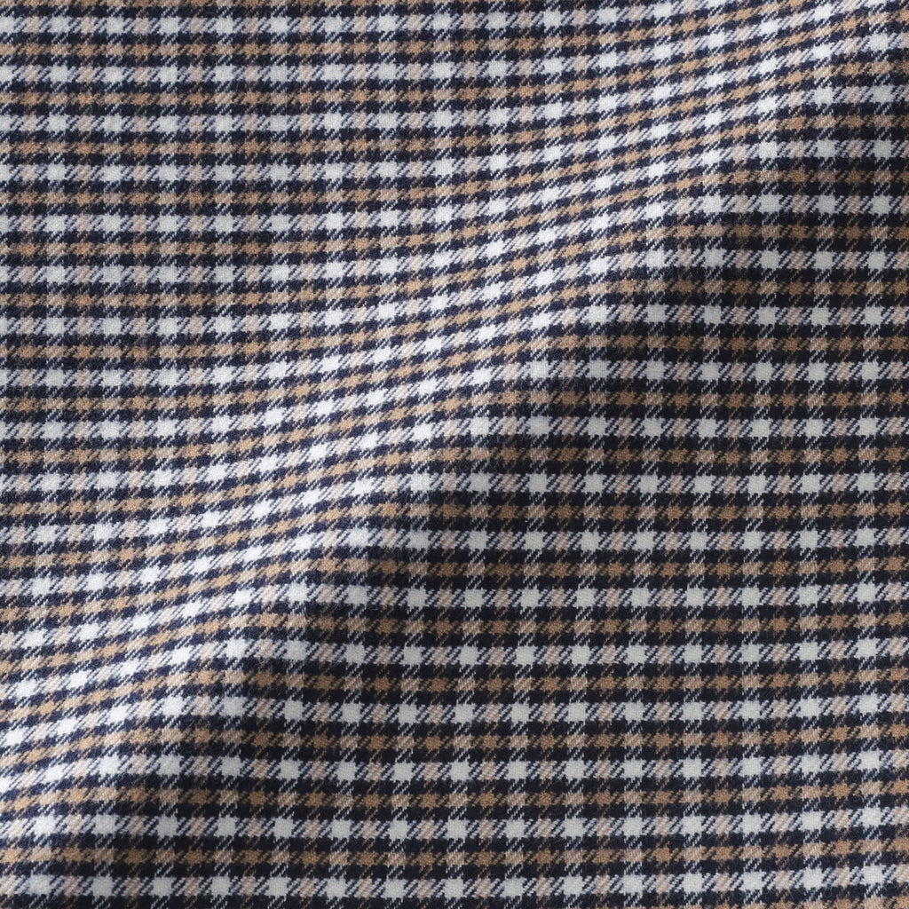 Flannel Stand Collar Shirt