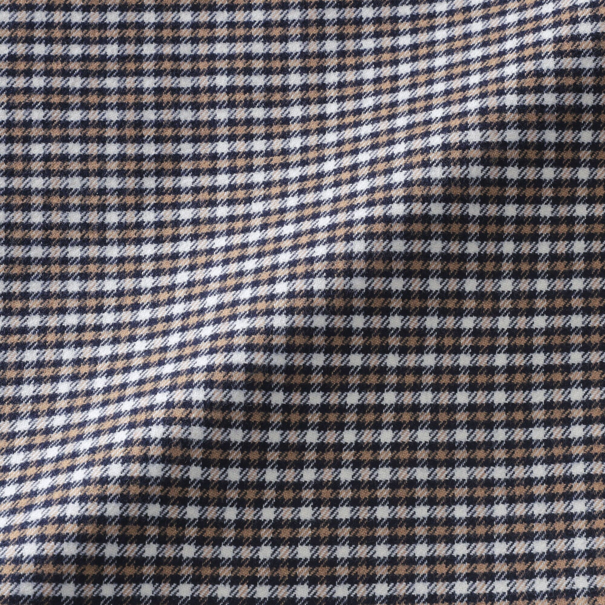 Flannel Stand Collar Shirt