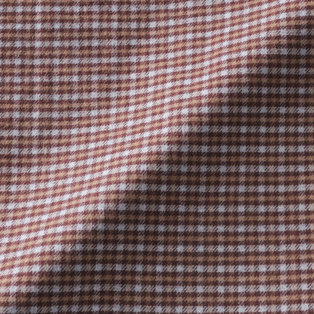 Flannel Stand Collar Shirt