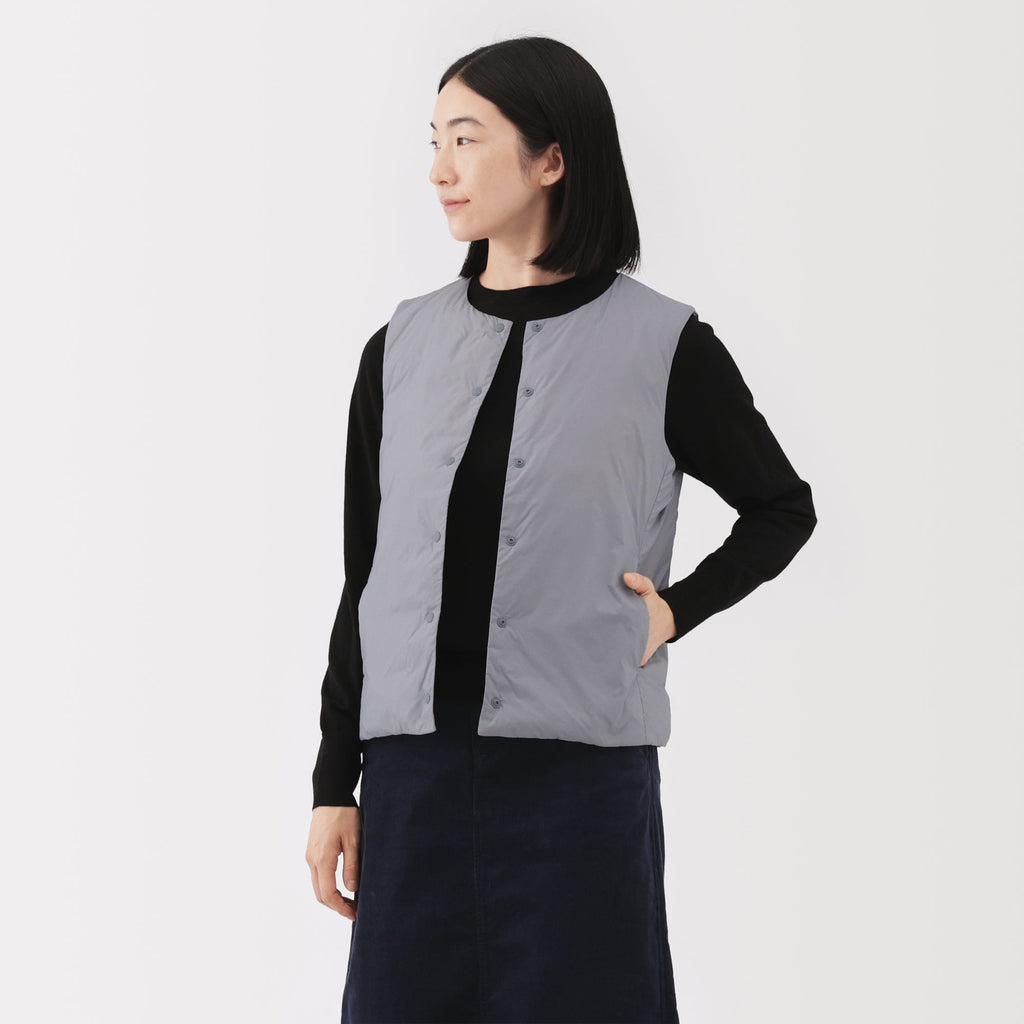 Lightweight Down Collarless Vest