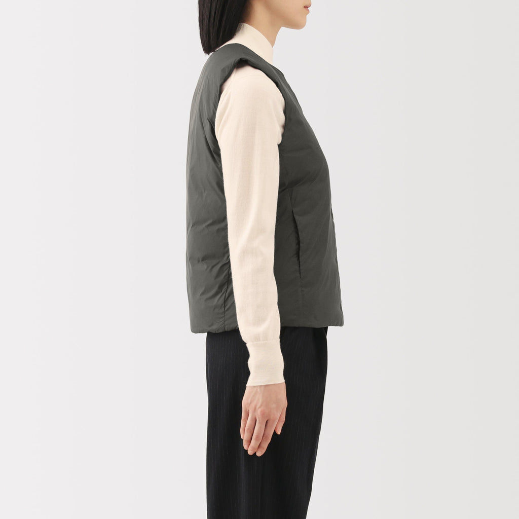 Lightweight Down Collarless Vest