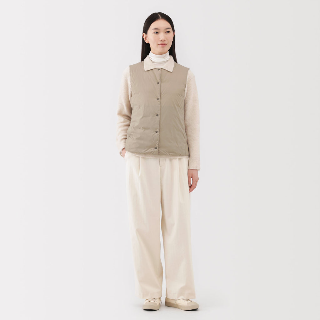 Lightweight Down Collarless Vest