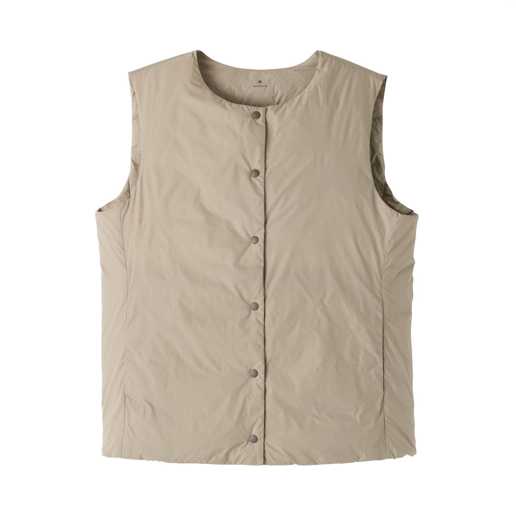 Lightweight Down Collarless Vest