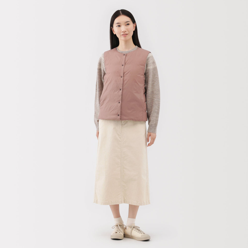 Lightweight Down Collarless Vest