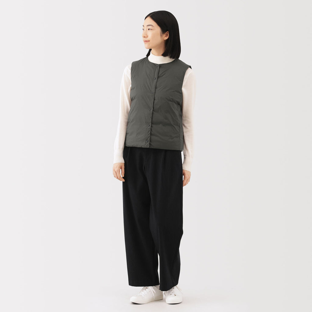 Lightweight Down Collarless Vest