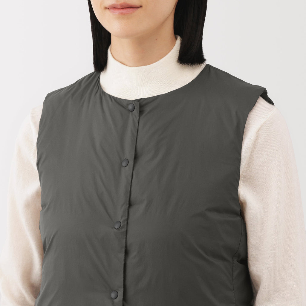 Lightweight Down Collarless Vest