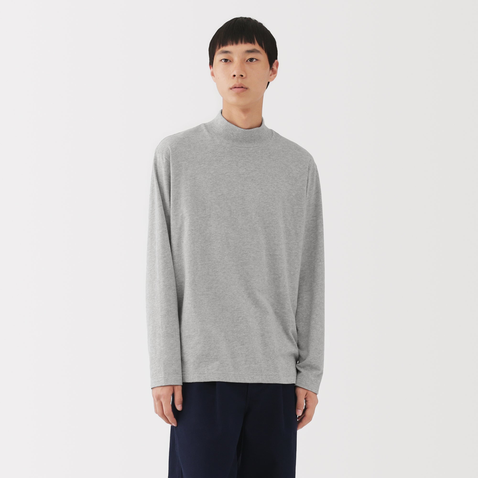 Brushed High Neck T-Shirt