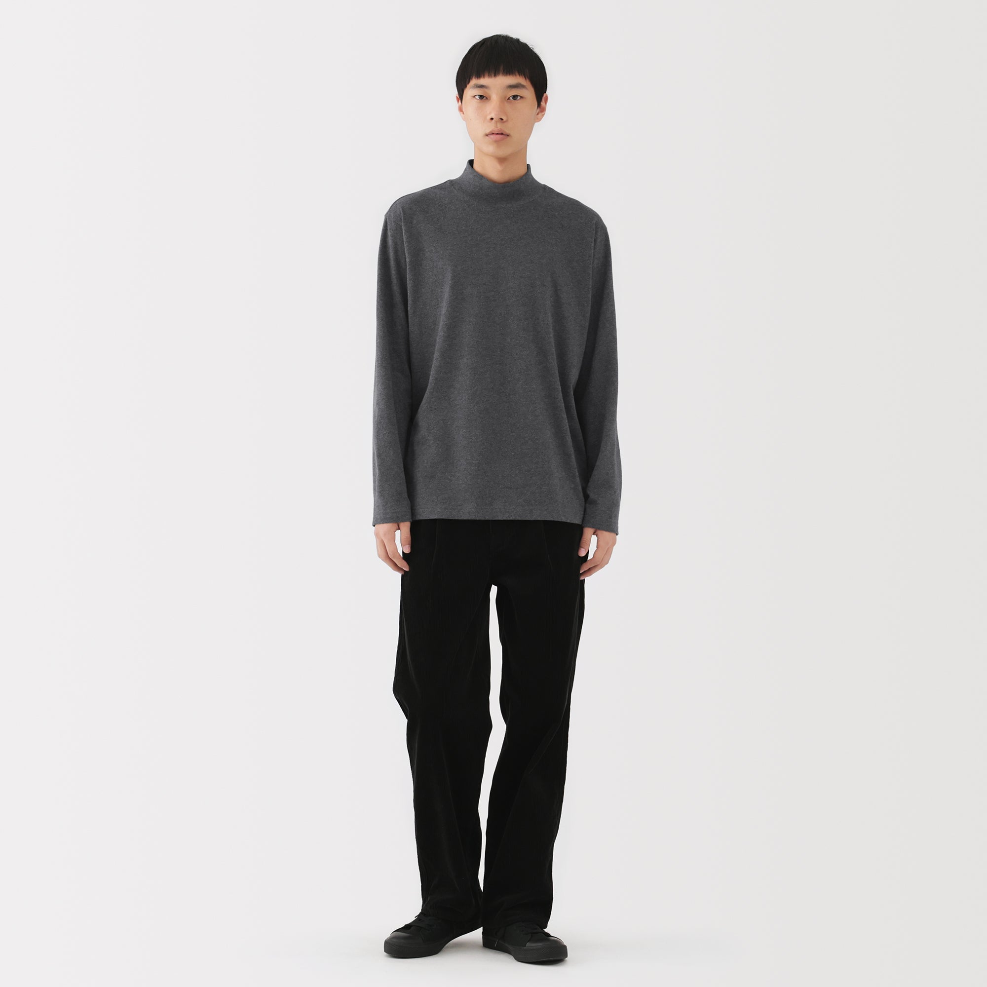 Brushed High Neck T-Shirt