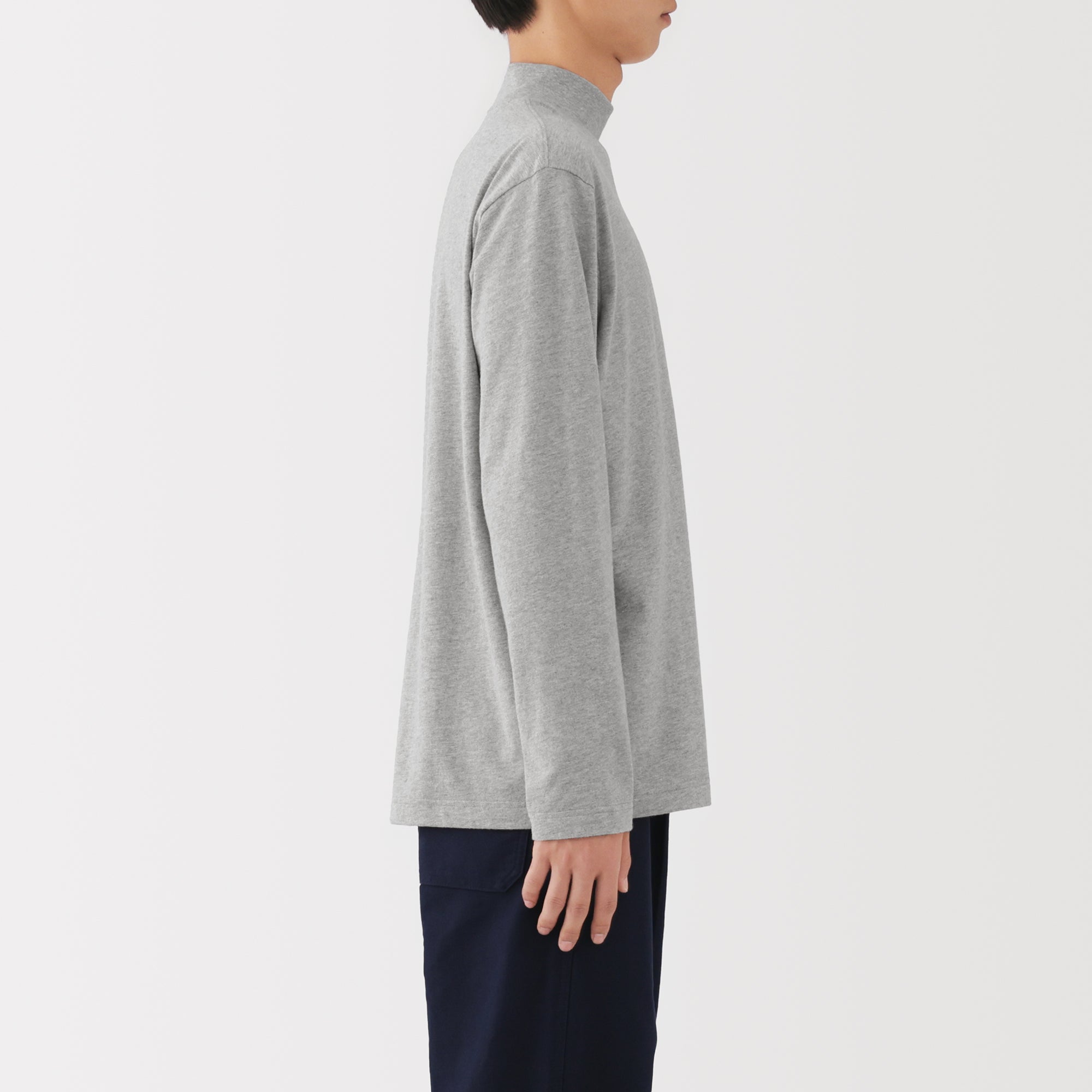 Brushed High Neck T-Shirt