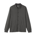 Wool Blend Shirt Cardigan