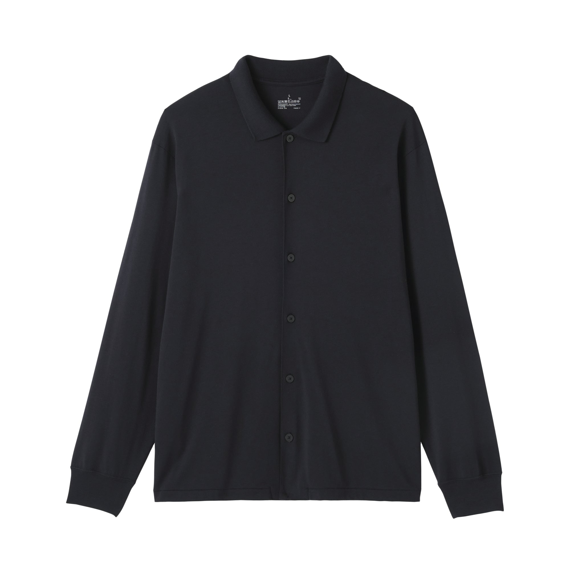 Wool Blend Shirt Cardigan