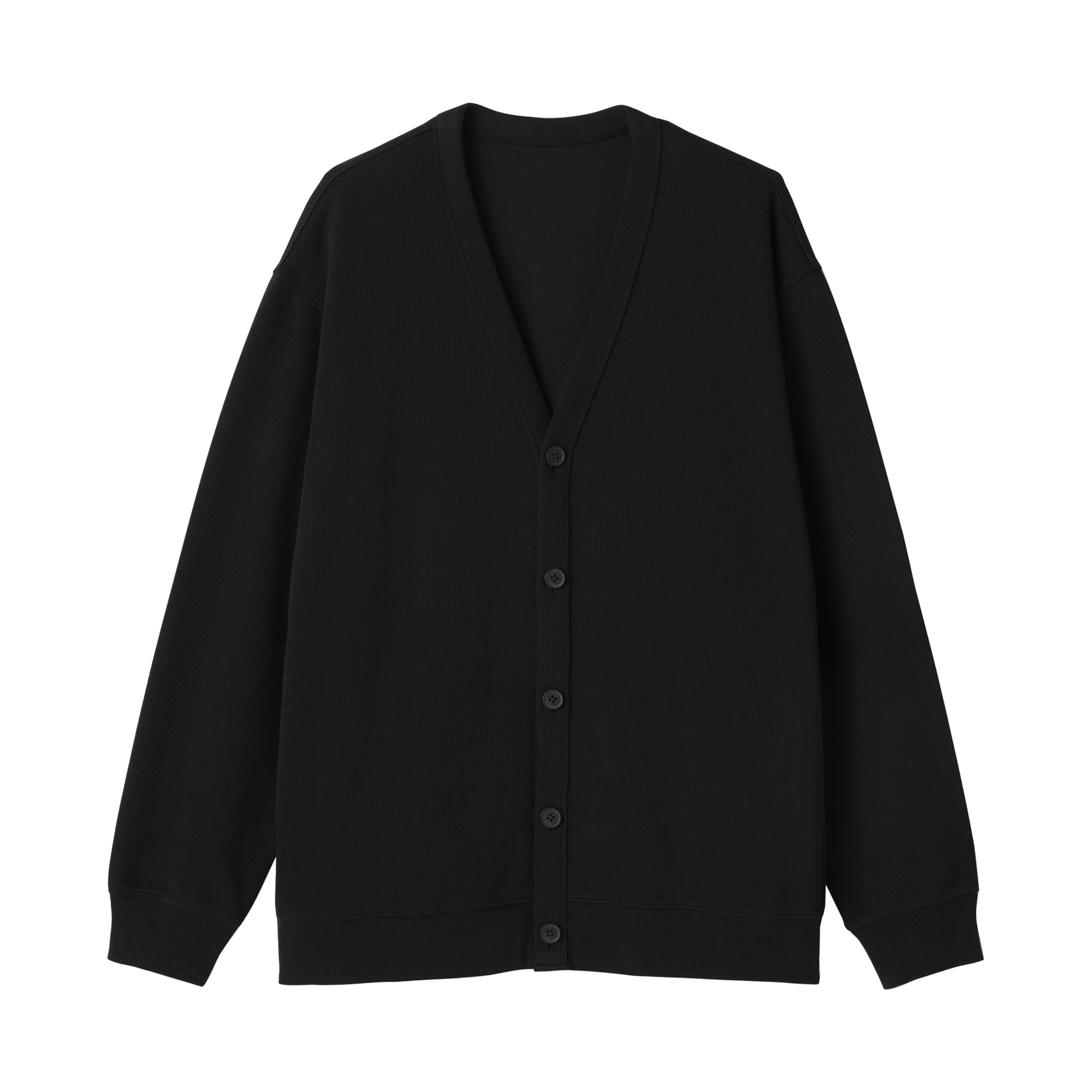 Double Knitted V-Neck Cardigan