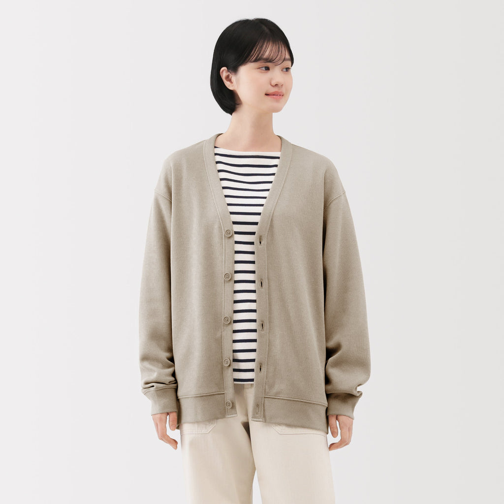 Double Knitted V-Neck Cardigan