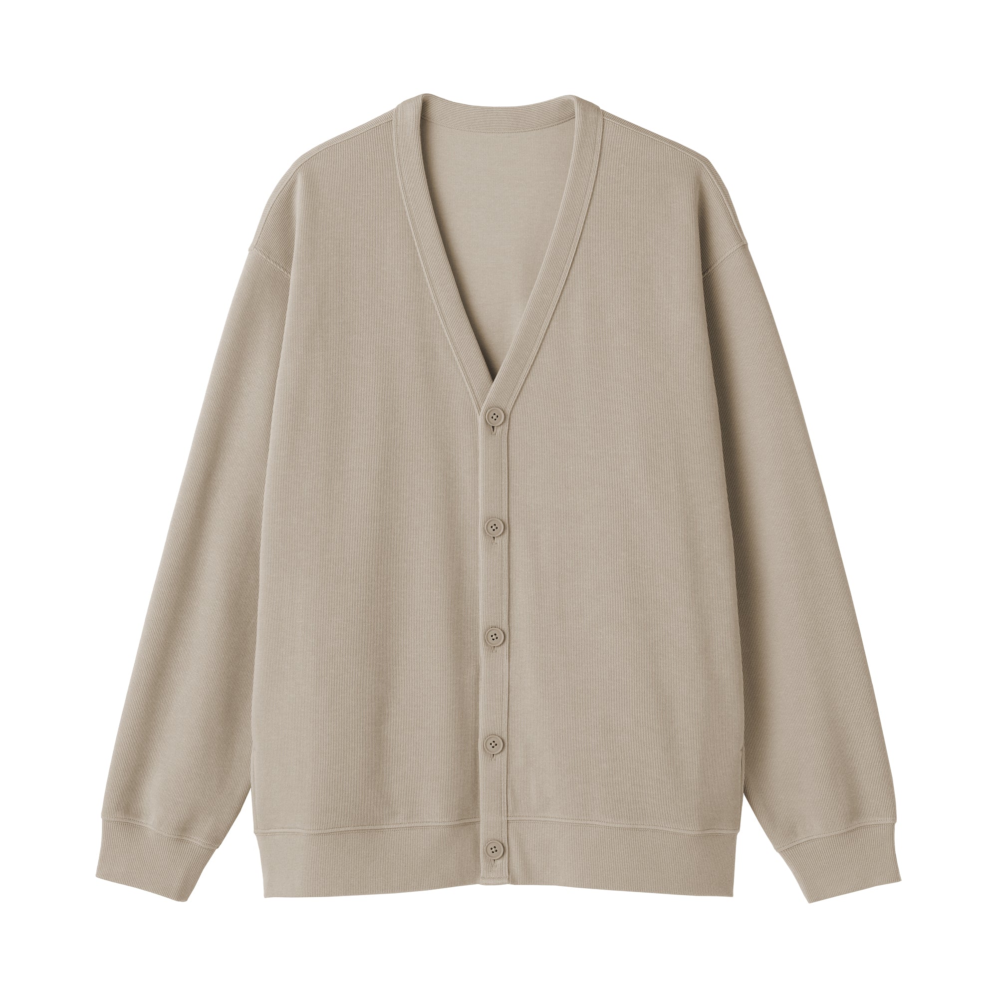Double Knitted V-Neck Cardigan