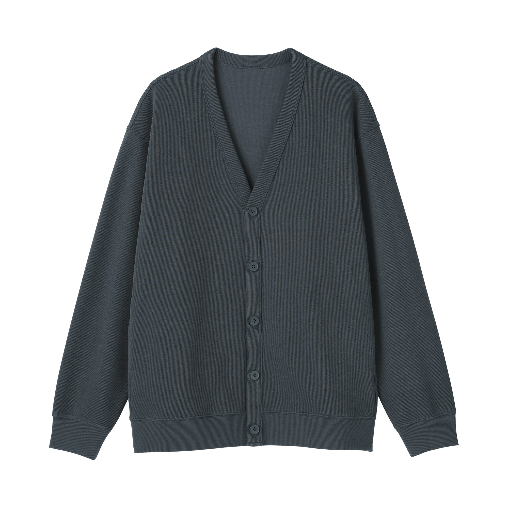 Double Knitted V-Neck Cardigan
