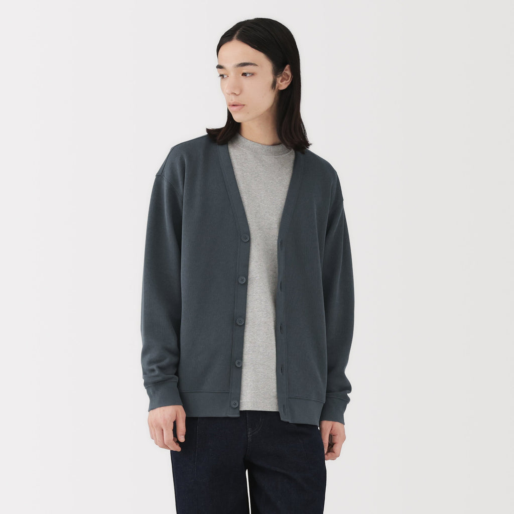 Double Knitted V-Neck Cardigan