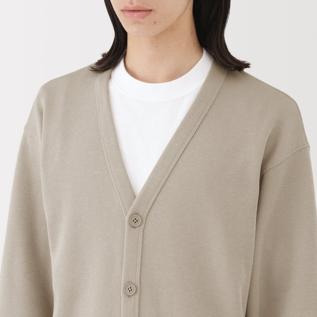 Double Knitted V-Neck Cardigan