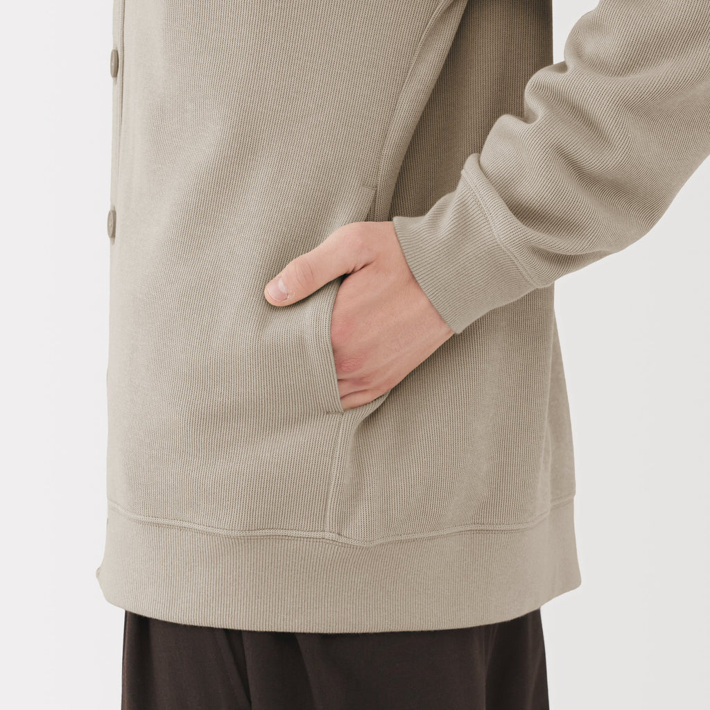 Double Knitted V-Neck Cardigan