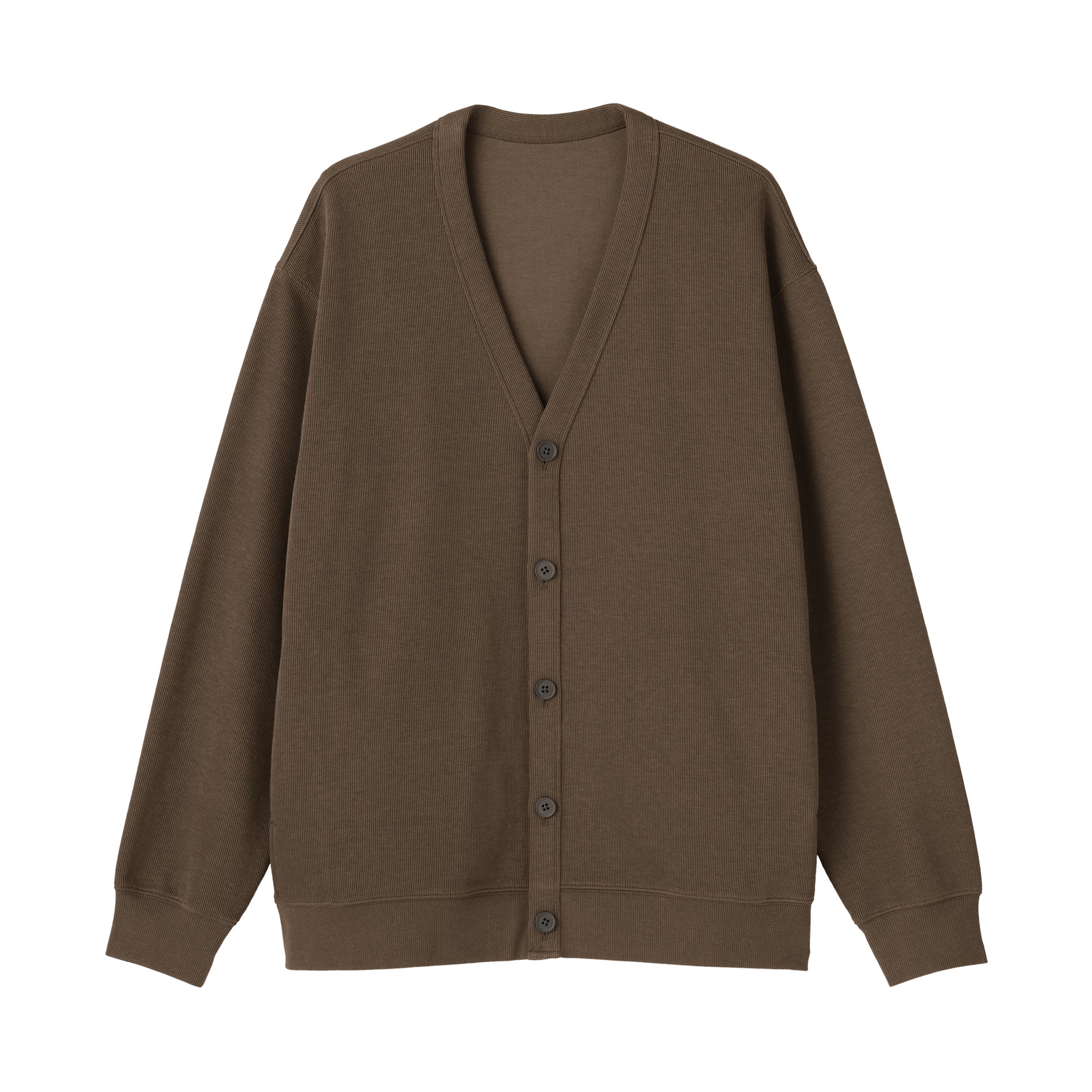 Double Knitted V-Neck Cardigan