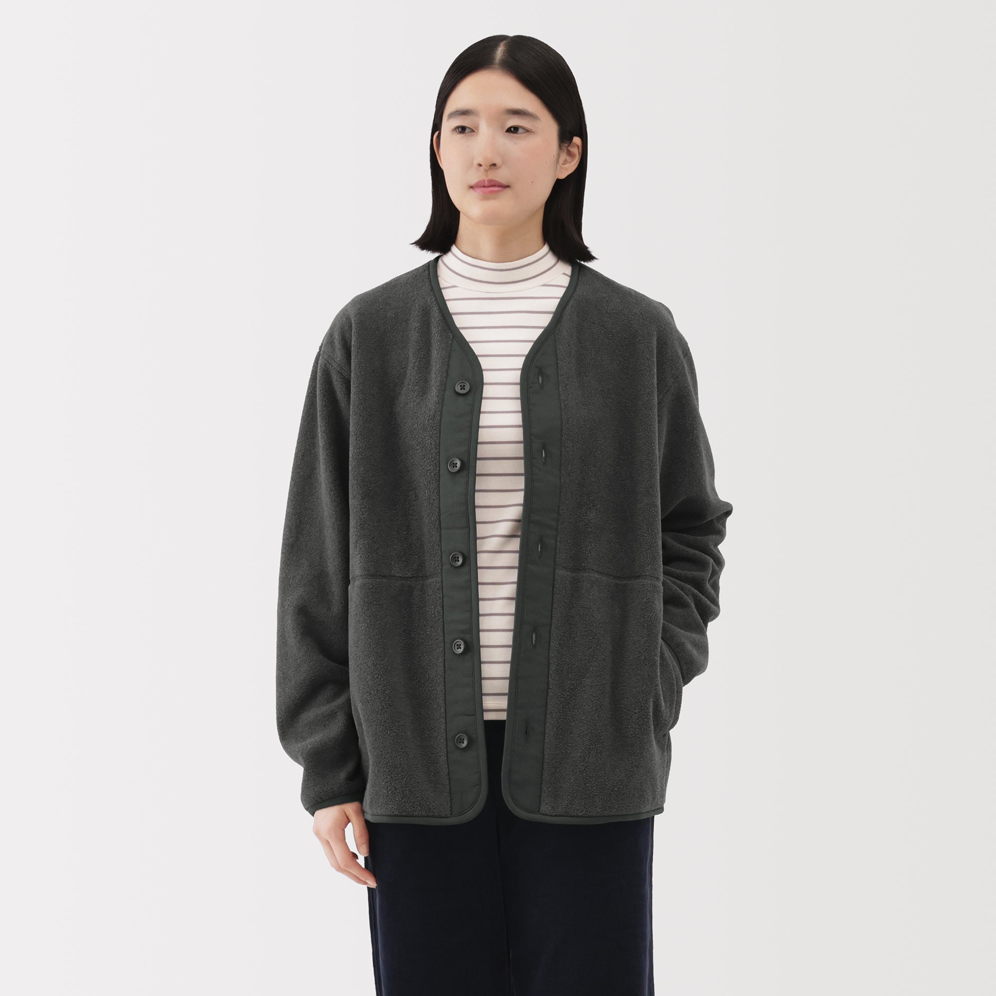 Recyclable Fleece Cardigan