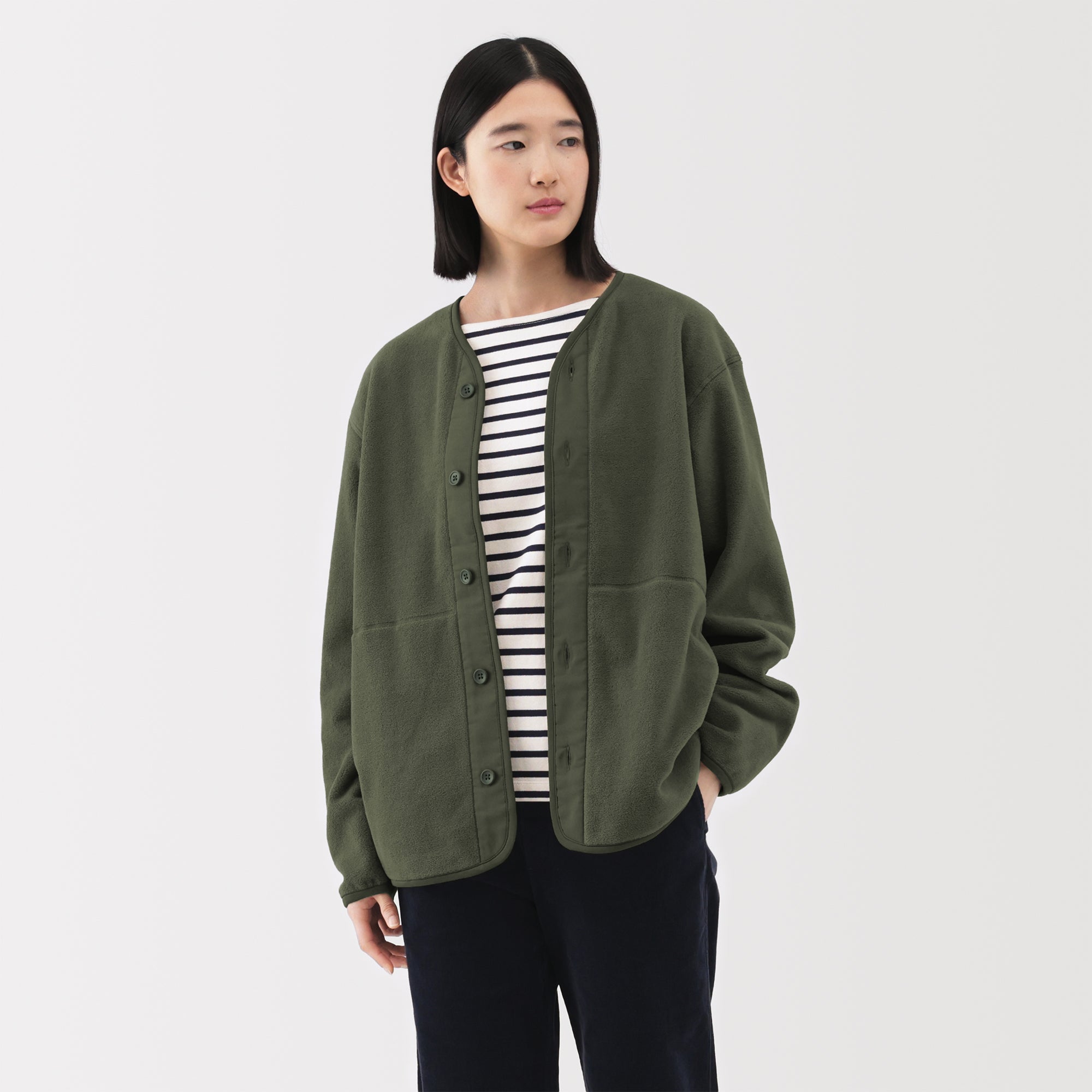 Recyclable Fleece Cardigan