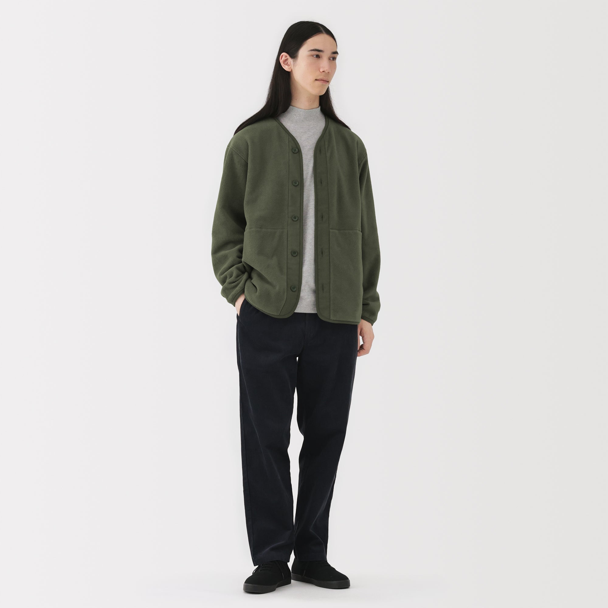Recyclable Fleece Cardigan