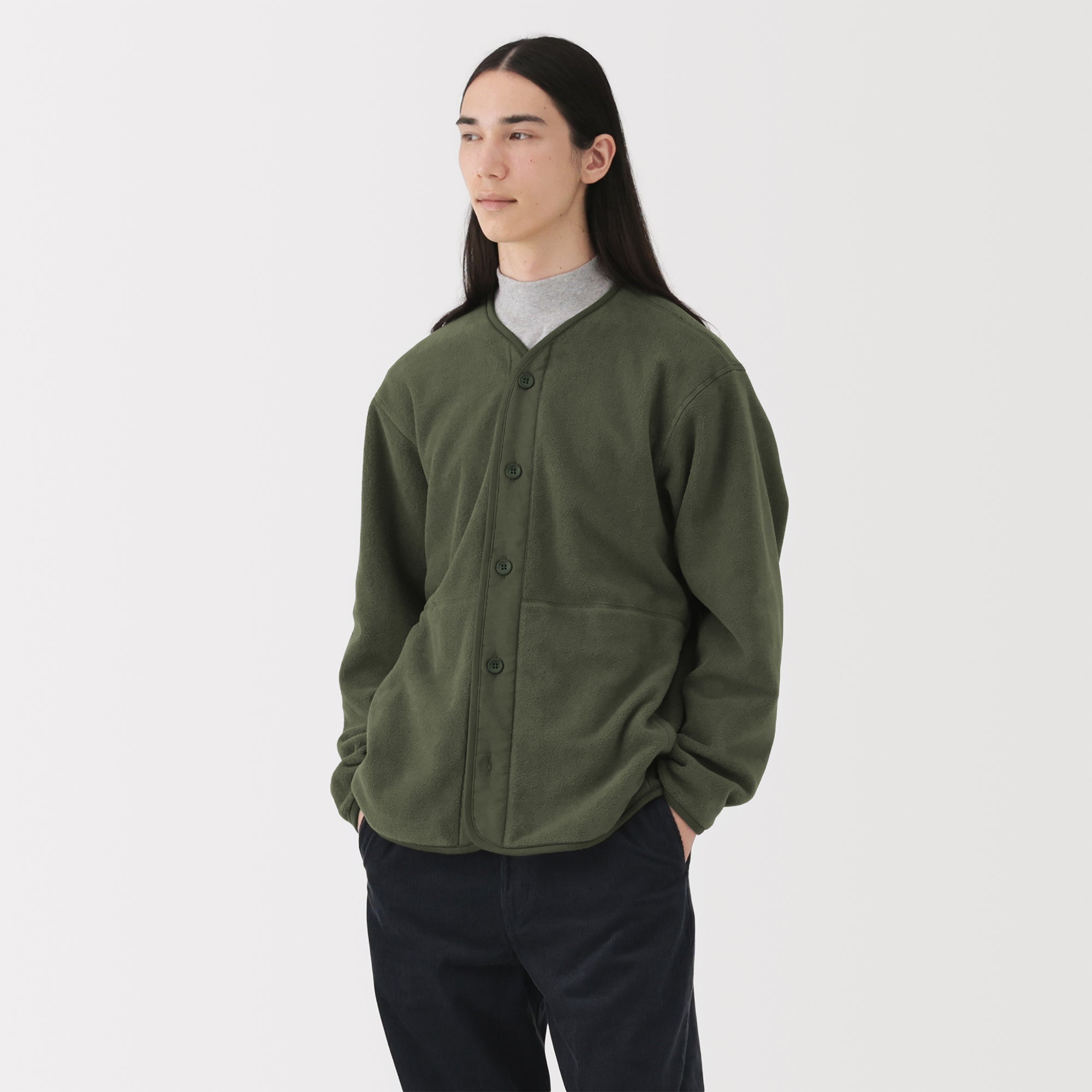 Recyclable Fleece Cardigan