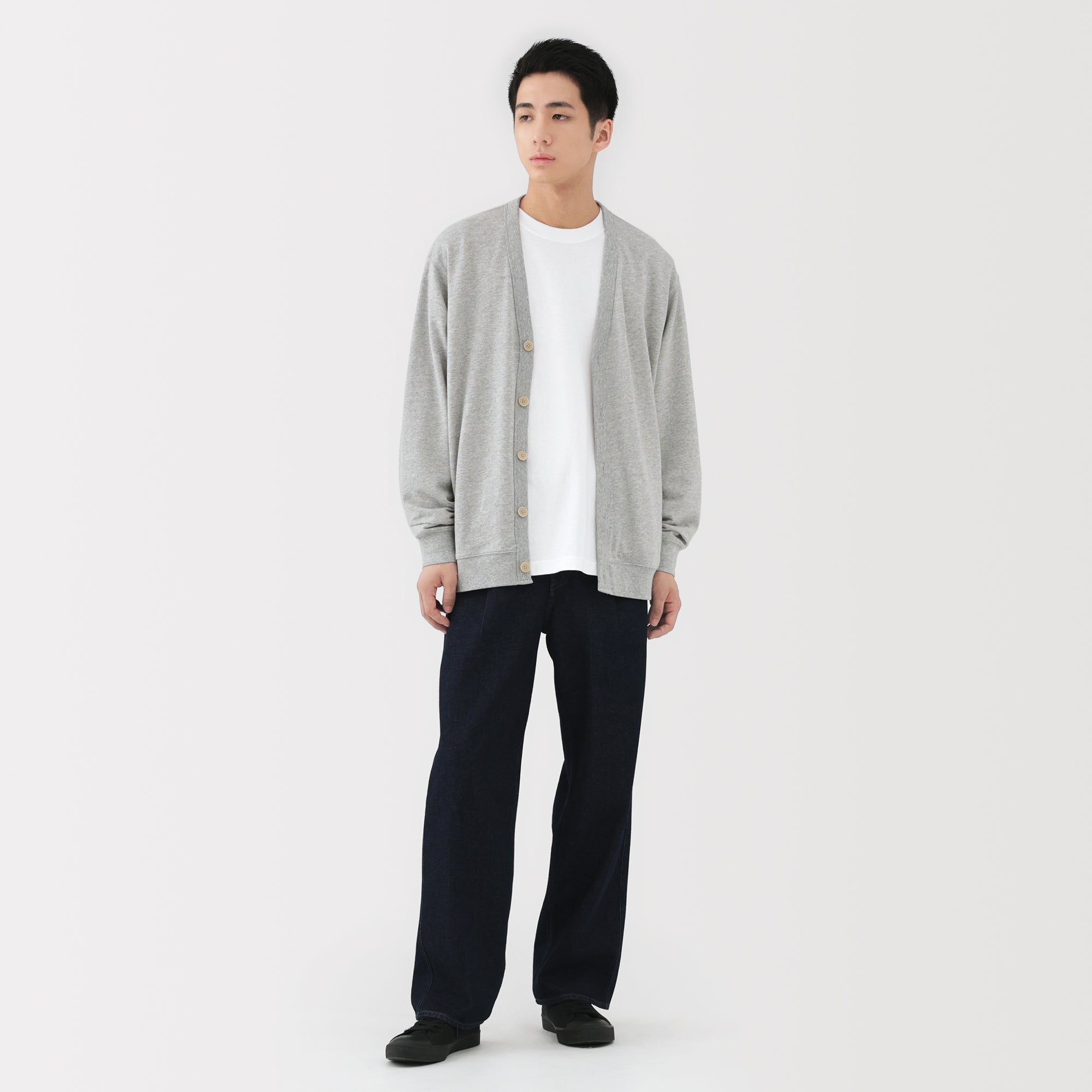 Sweatshirt V-Neck Cardigan