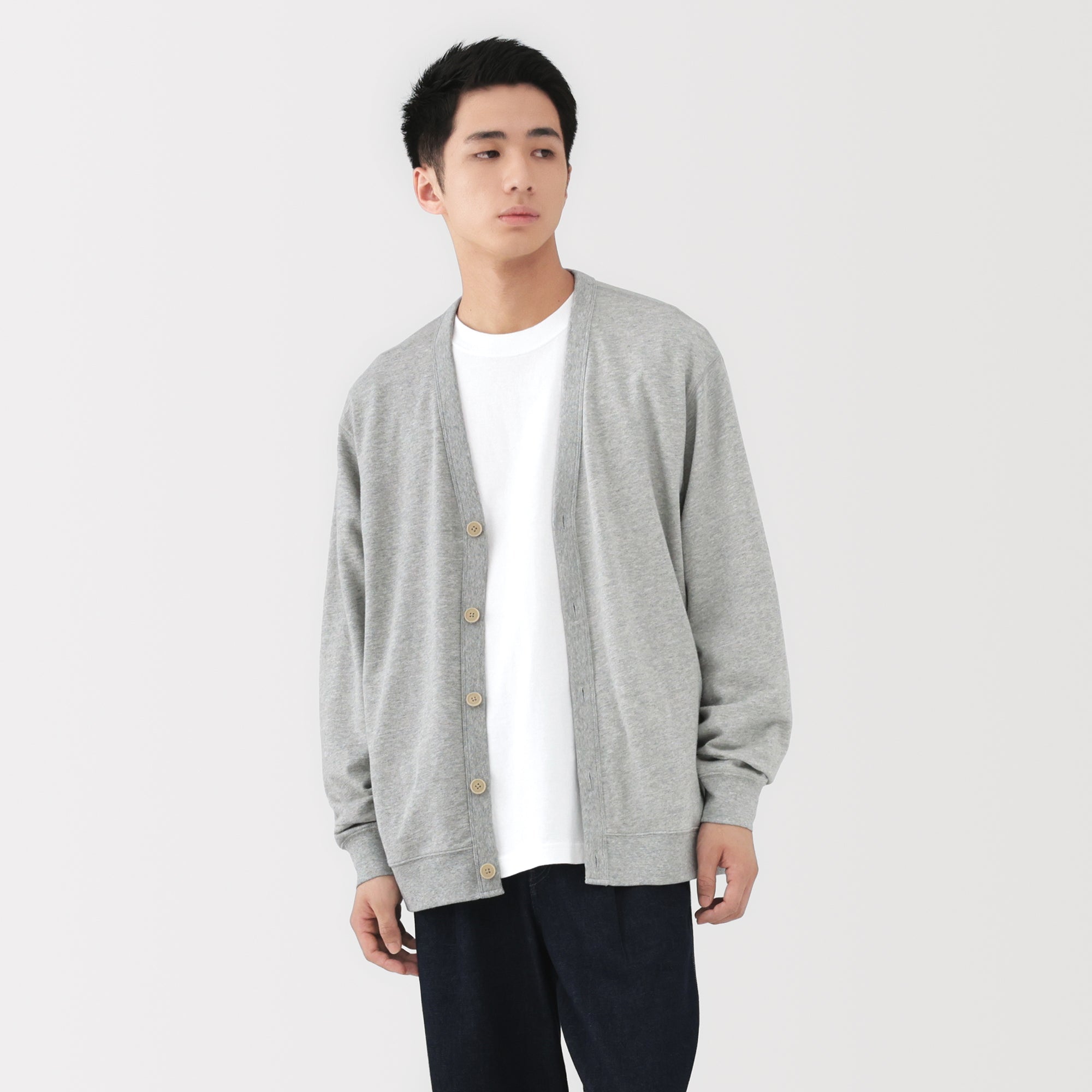 Sweatshirt V-Neck Cardigan