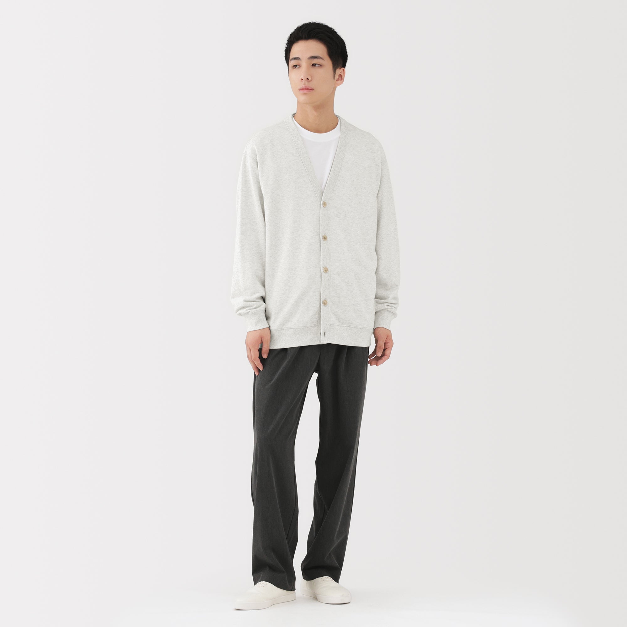 Sweatshirt V-Neck Cardigan