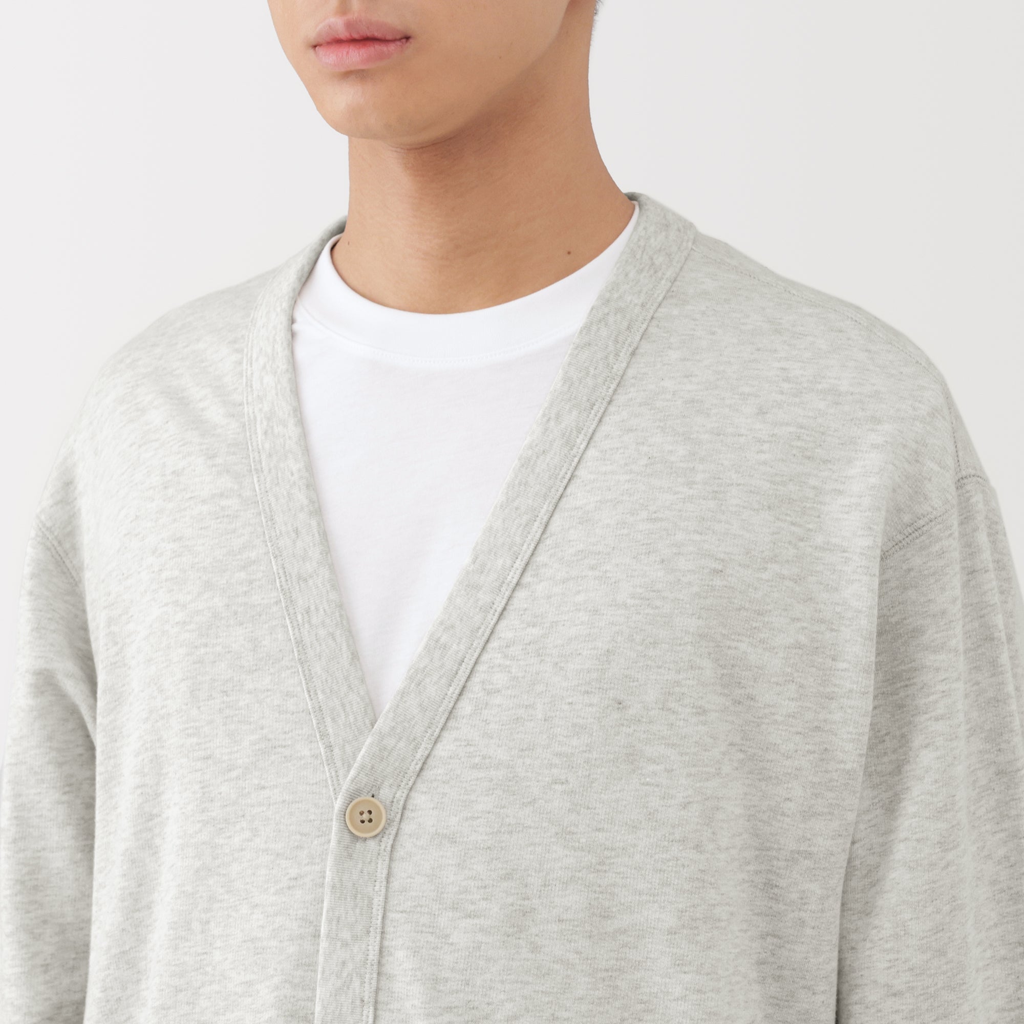 Sweatshirt V-Neck Cardigan