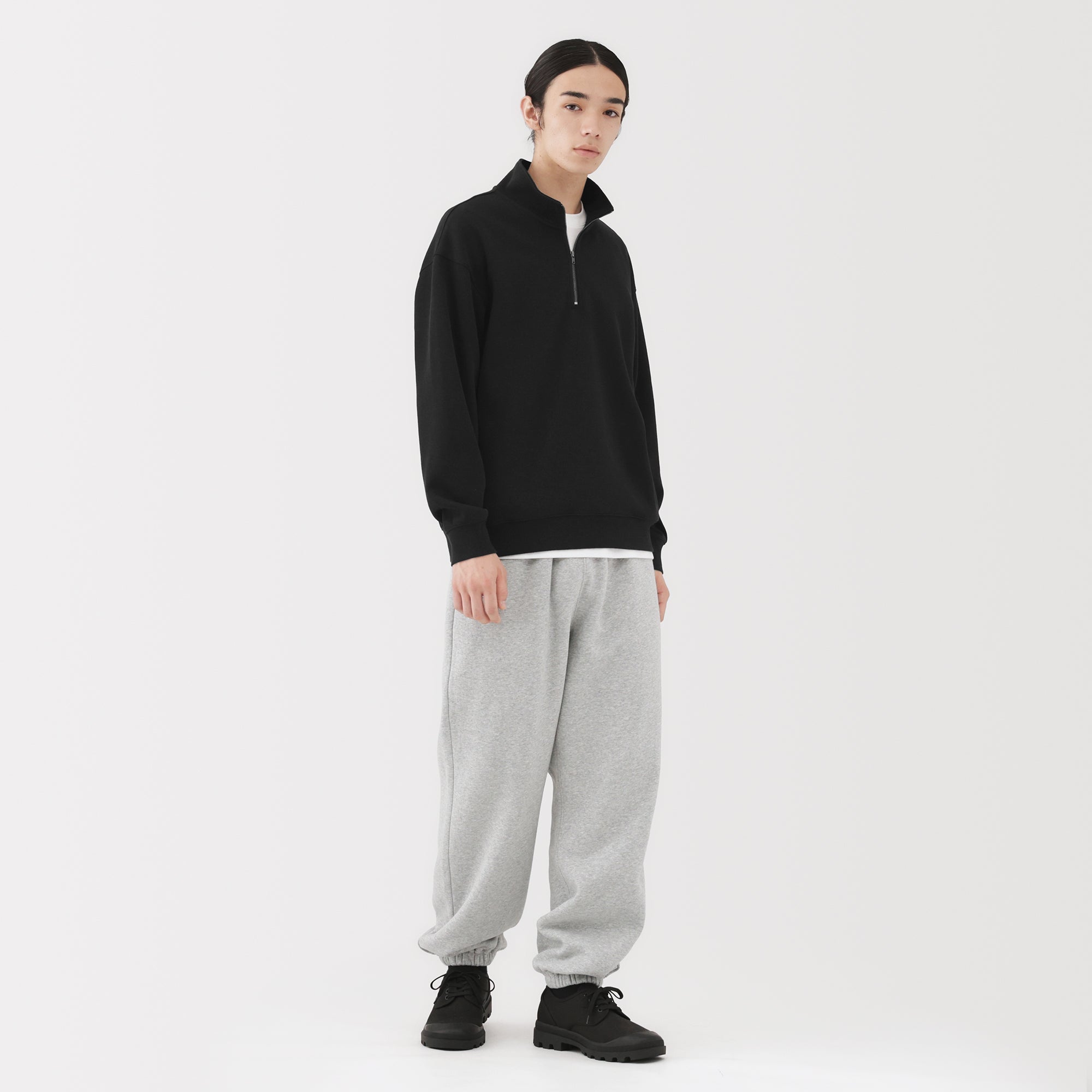 Double Knit Half-Zip Pullover