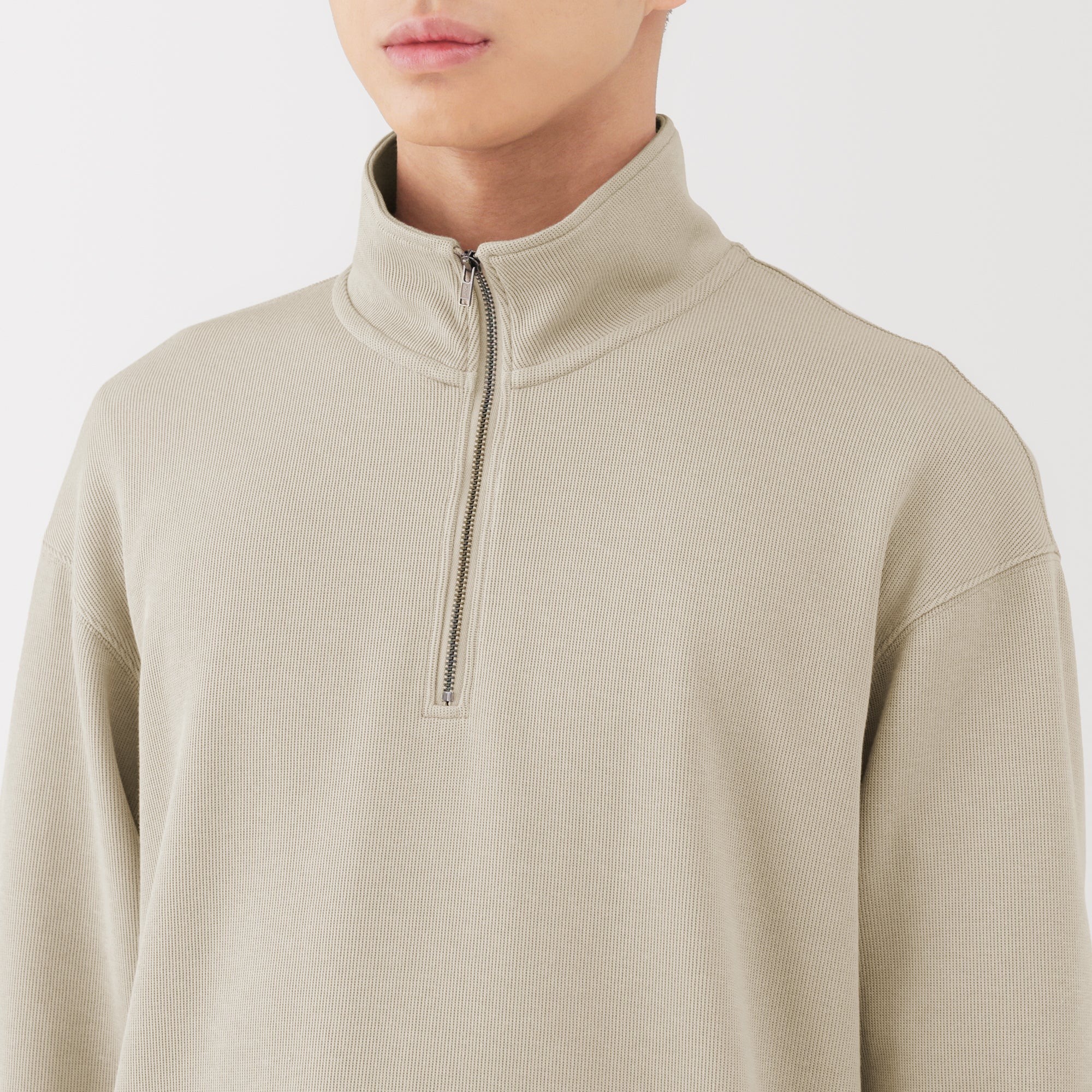 Double Knit Half-Zip Pullover