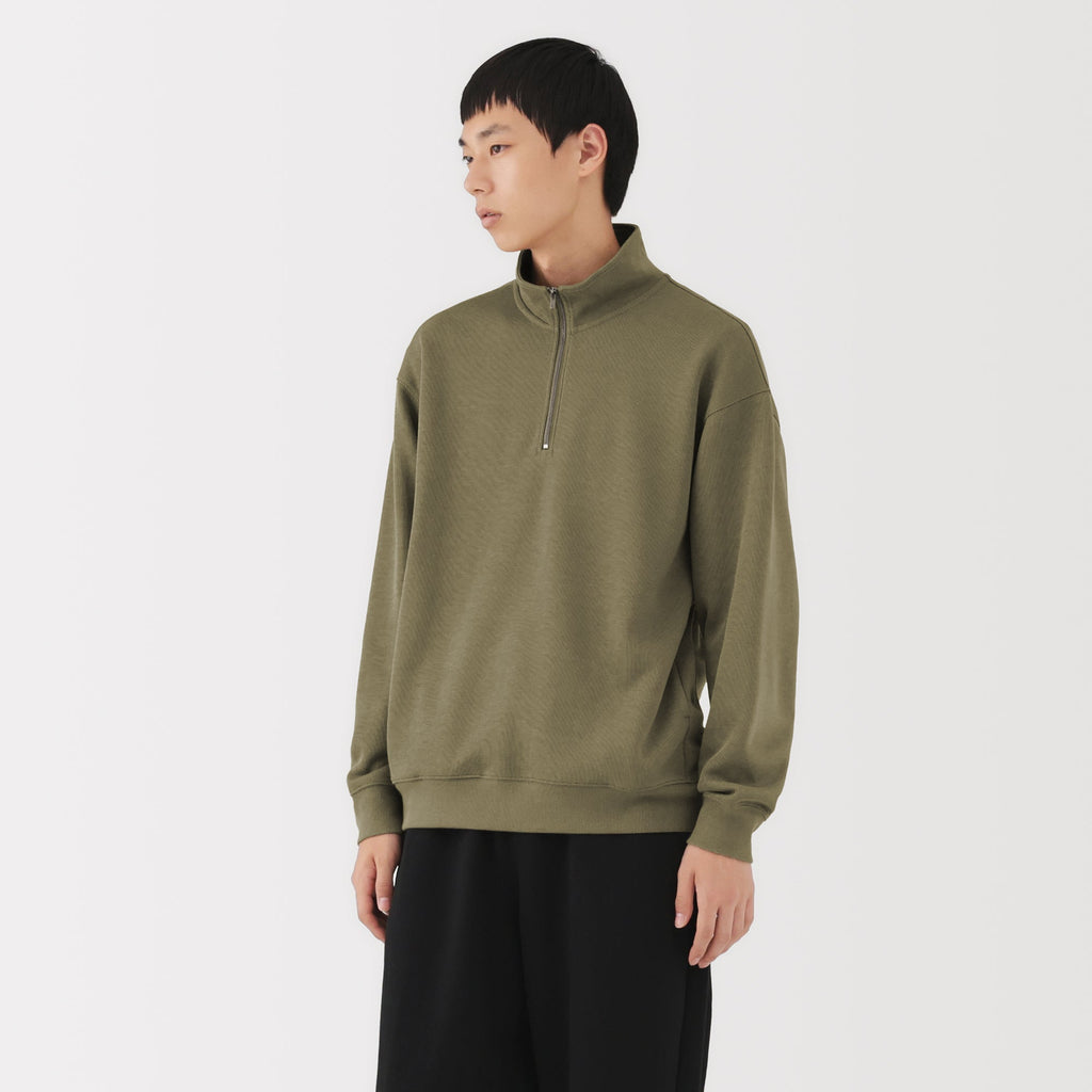 Double Knit Half-Zip Pullover