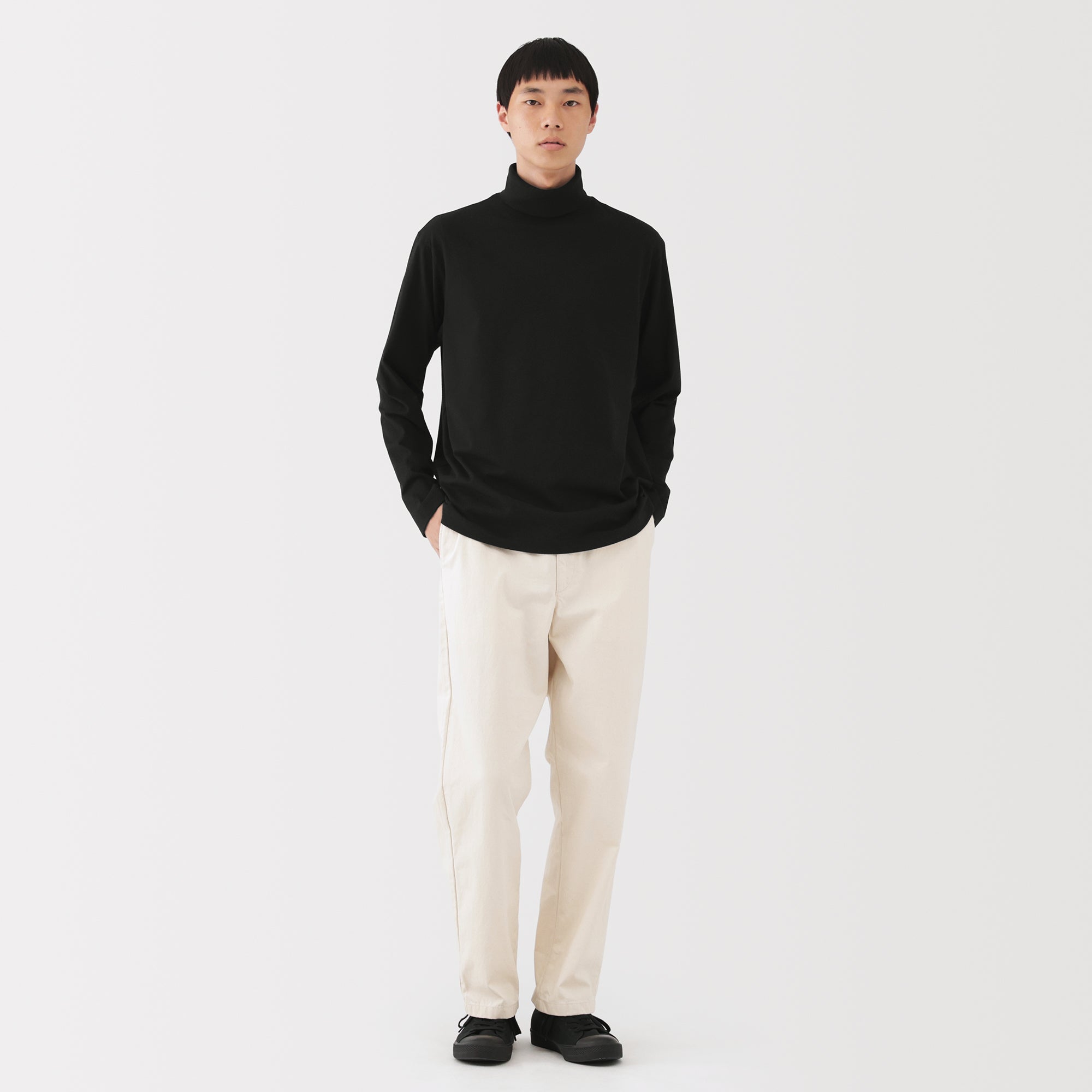 Brushed Turtleneck T-Shirt